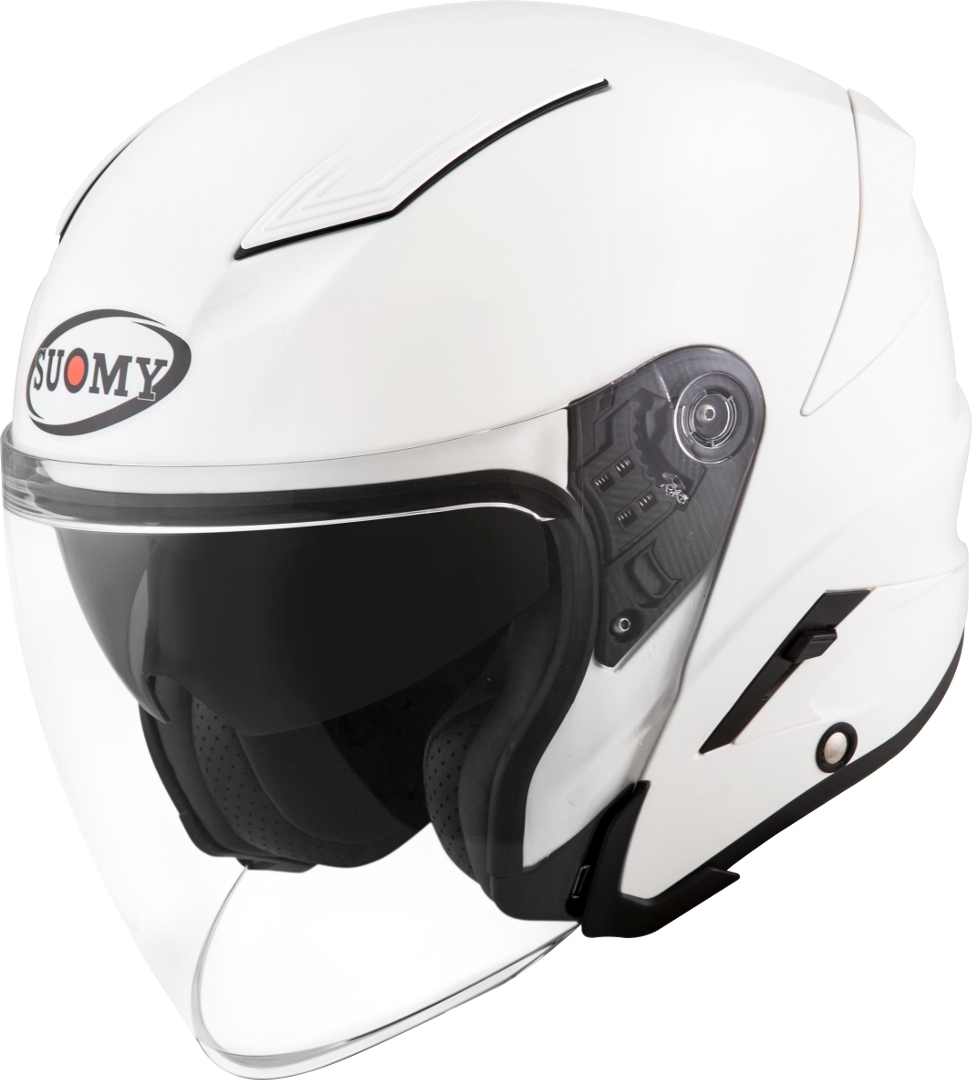 Suomy Speedjet Plain Jet White Helmet